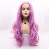 Pink Wavy Synthetic Lace Front Wigs Middle Part Wig Drag Queen3 HD Lace WigsHair BundlesGlueless WigsCrochet hair extensions OUOHAIR