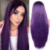 Purple Color Lace Front Wigs Straight Hair Synthetic Lace Wig4 HD Lace WigsHair BundlesGlueless WigsCrochet hair extensions OUOHAIR