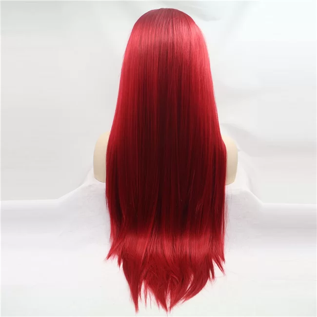 Red Lace Wigs for Women Long Straight Red Wigs Synthetic Lace Front2 HD Lace WigsHair BundlesGlueless WigsCrochet hair extensions OUOHAIR