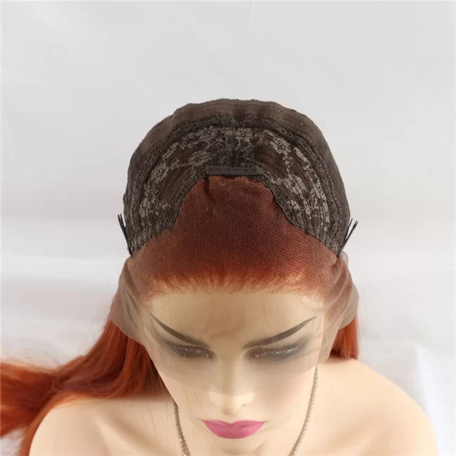 Synthetic Lace Wig Brown Straight Wigs For Women2 HD Lace WigsHair BundlesGlueless WigsCrochet hair extensions OUOHAIR