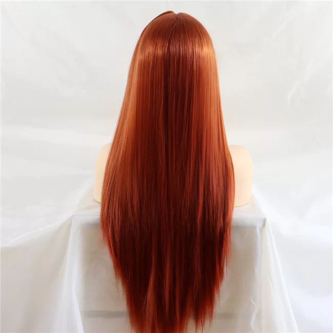 Synthetic Lace Wig Brown Straight Wigs For Women3 HD Lace WigsHair BundlesGlueless WigsCrochet hair extensions OUOHAIR