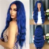 Synthetic lace front fashionable blue water ripple long wig HD Lace WigsHair BundlesGlueless WigsCrochet hair extensions OUOHAIR