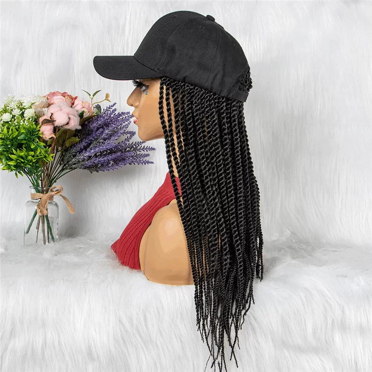 Three styles of cap wigs with thin braids and a cap OUOHAIR2 HD Lace WigsHair BundlesGlueless WigsCrochet hair extensions OUOHAIR