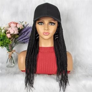 Three styles of cap wigs with thin braids and a cap OUOHAIR 4 HD Lace WigsHair BundlesGlueless WigsCrochet hair extensions OUOHAIR