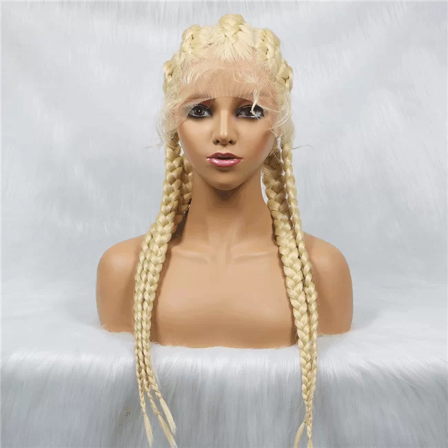 front lace 5strand Braids lace wig short synthetic Braids Wig111 HD Lace WigsHair BundlesGlueless WigsCrochet hair extensions OUOHAIR