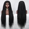 full lace 1strand Braids lace wig synthetic Braids long hair5 HD Lace WigsHair BundlesGlueless WigsCrochet hair extensions OUOHAIR