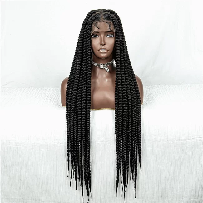 full lace Spring Braids twist havana mambo twist synthetic Braids Wig5 HD Lace WigsHair BundlesGlueless WigsCrochet hair extensions OUOHAIR