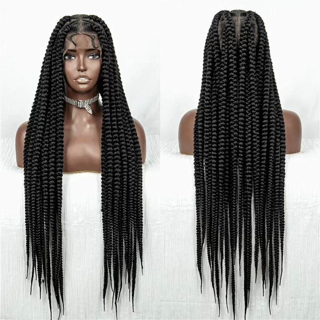 full lace Spring Braids twist havana mambo twist synthetic Braids Wig6 HD Lace WigsHair BundlesGlueless WigsCrochet hair extensions OUOHAIR