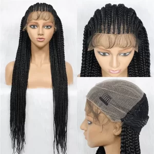 ouohair 9x9 lace wig large and small strand braid headband lace Braids Wig4 HD Lace WigsHair BundlesGlueless WigsCrochet hair extensions OUOHAIR