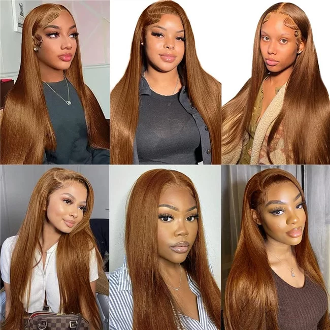 womens Deep Brown front lace fashionable wig with long straight hair1 HD Lace WigsHair BundlesGlueless WigsCrochet hair extensions OUOHAIR