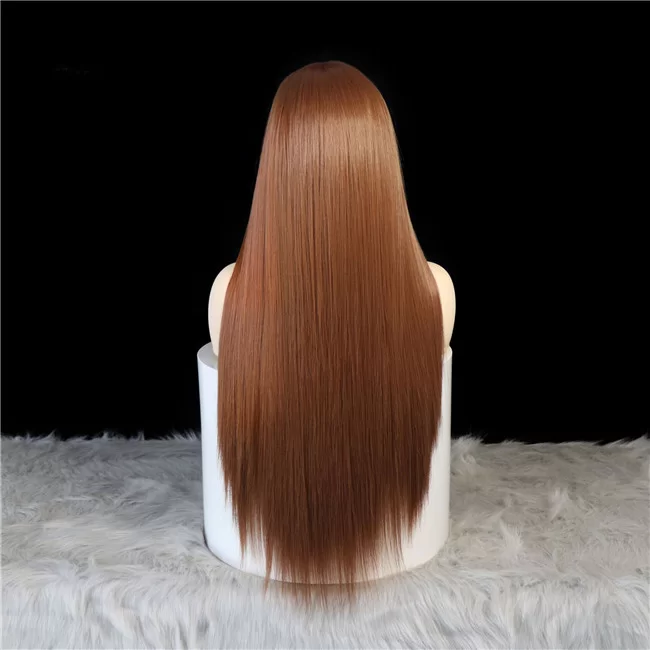 womens Deep Brown front lace fashionable wig with long straight hair111 HD Lace WigsHair BundlesGlueless WigsCrochet hair extensions OUOHAIR